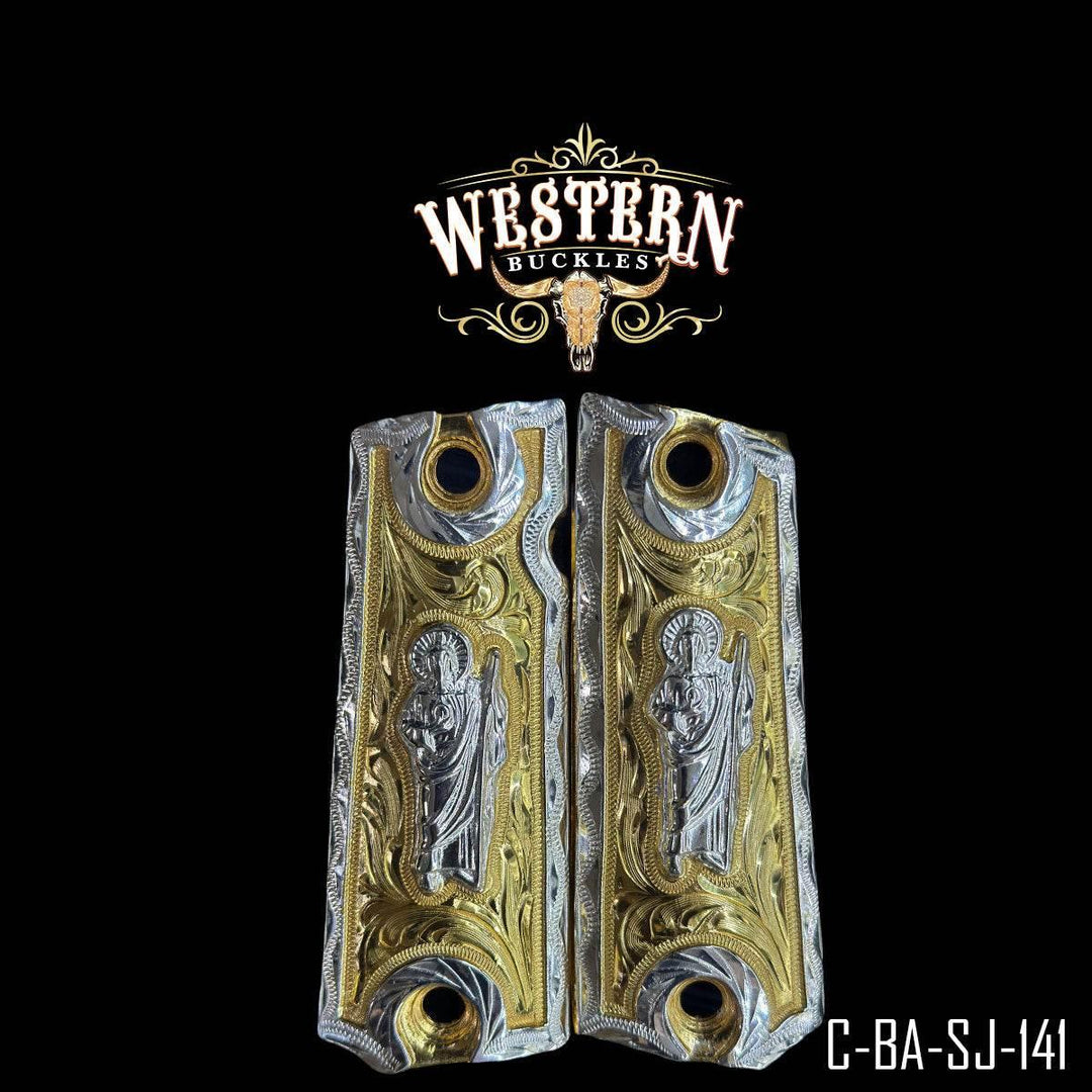 1911 San Judas Silver and Gold-The Western Buckles