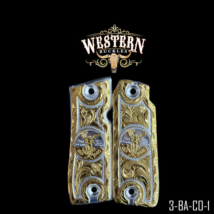 Colt 1911 Centenario Gun Grips | Handcrafted by Western Buckles | SKU 3-BA-CO-1