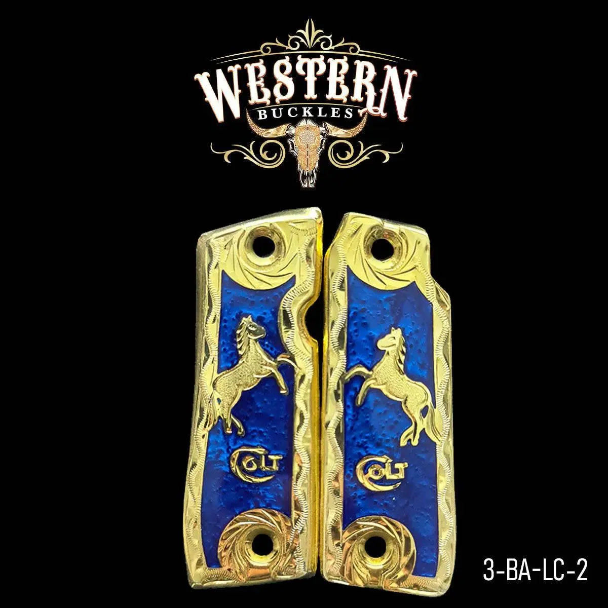 Cachas Colt Mustang 380 Plus Grips Caballo Colt - Western Buckles