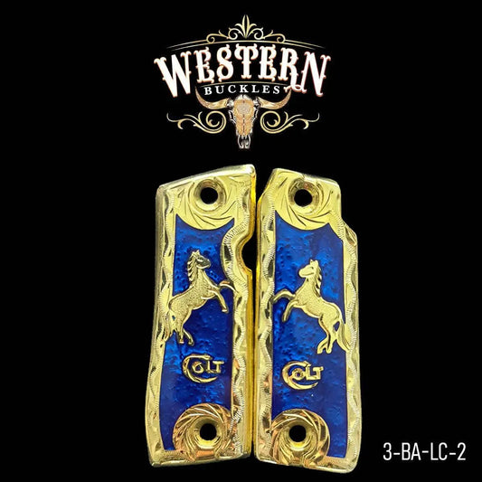 Cachas Colt Mustang 380 Plus Grips Caballo Colt - Western Buckles