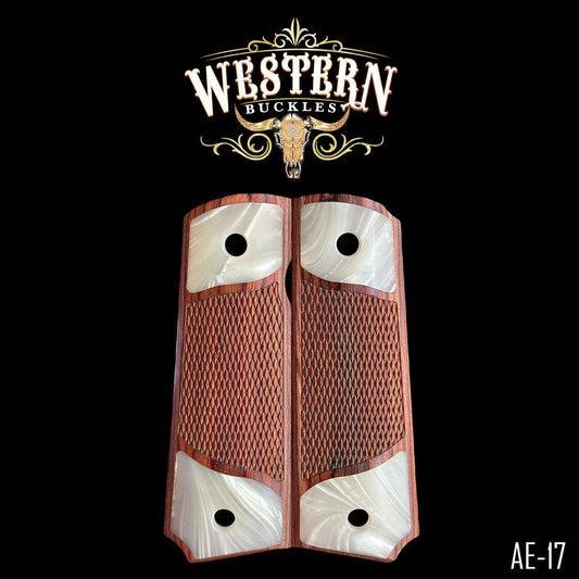 Cachas Colt 1911 Grips De Madera Con Resina - Western Buckles