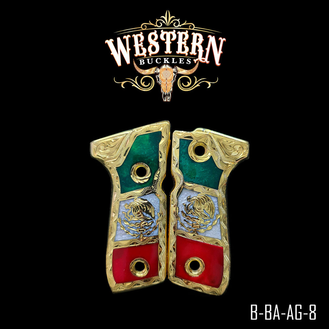 Beretta National Eagle Cachas | Handcrafted by Western Buckles | SKU B-BA-AG-8