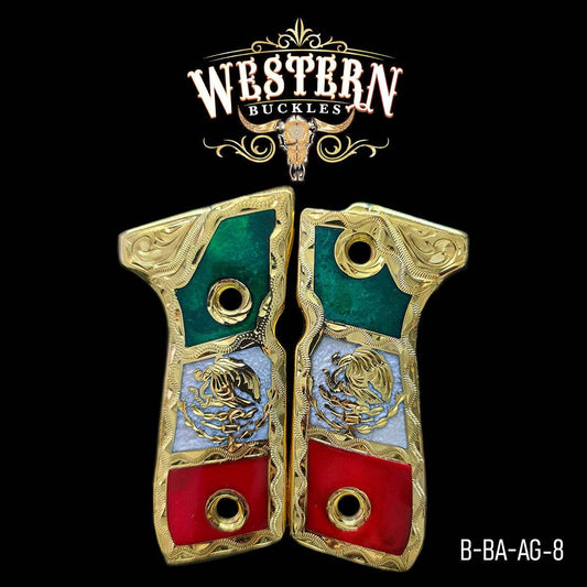 Cacha Beretta Aguila Nacional Tricolor - Western Buckles