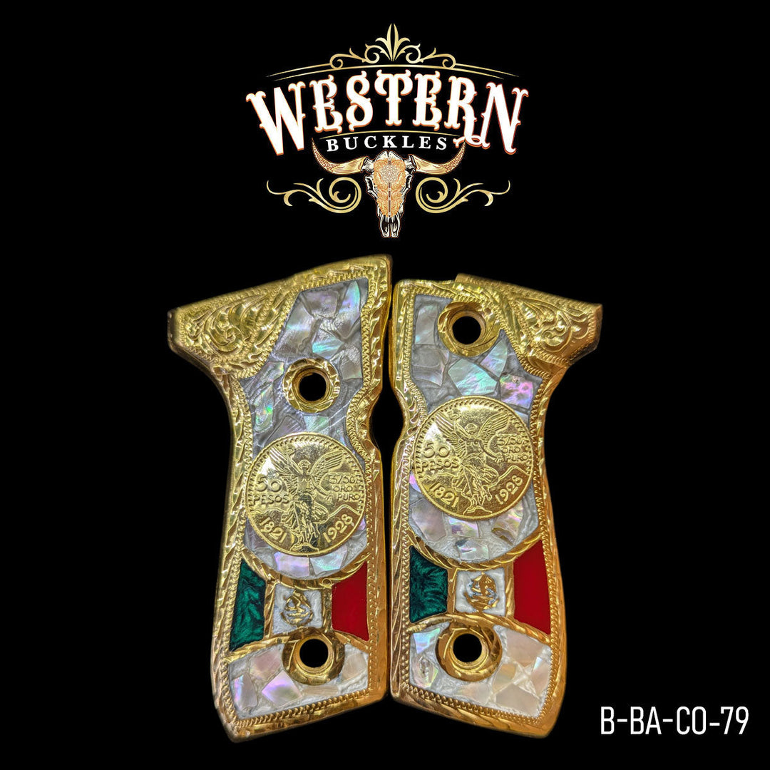 Beretta 92FS Centenario Cachas | Handcrafted by Western Buckles | SKU B-BA-CO-79
