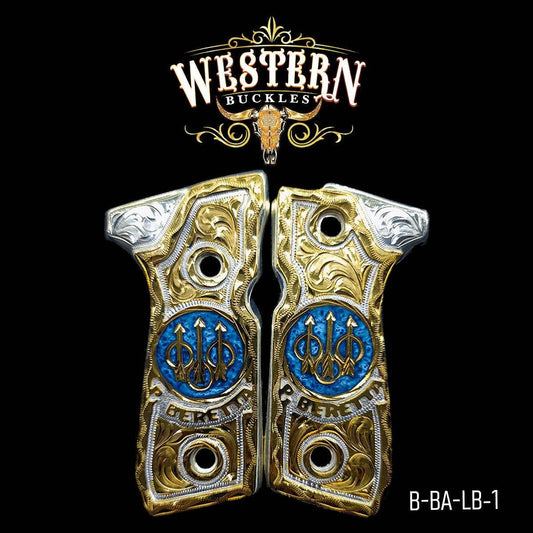 Cacha Beretta Logo Ramos y Resina - Western Buckles