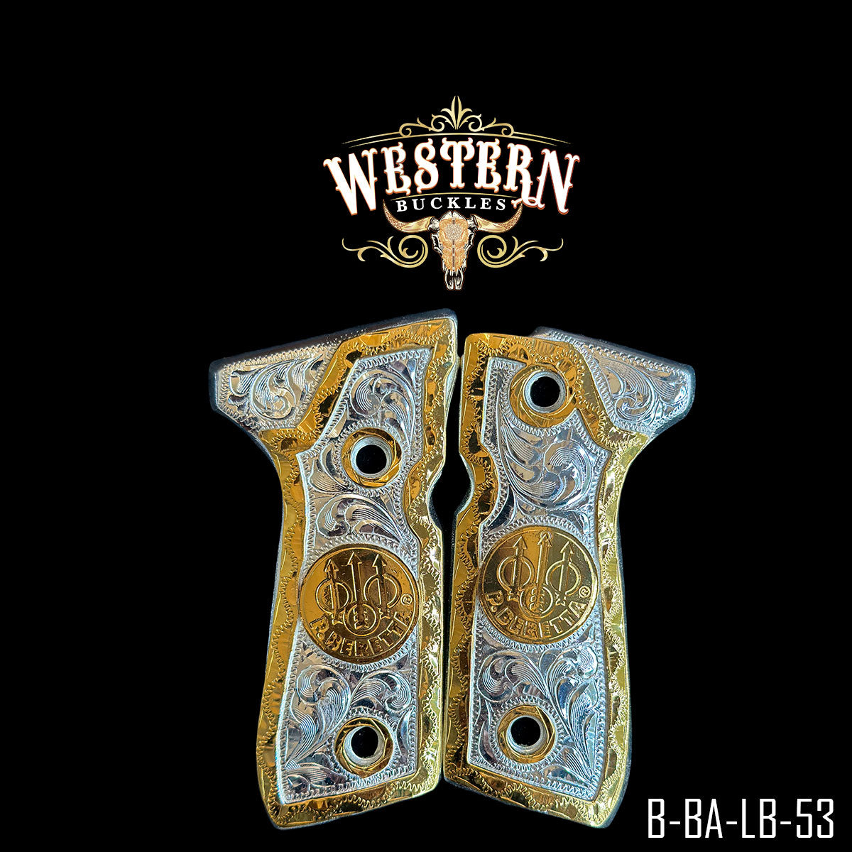 Cachas Beretta 92fs Grips Logo – Western Buckles