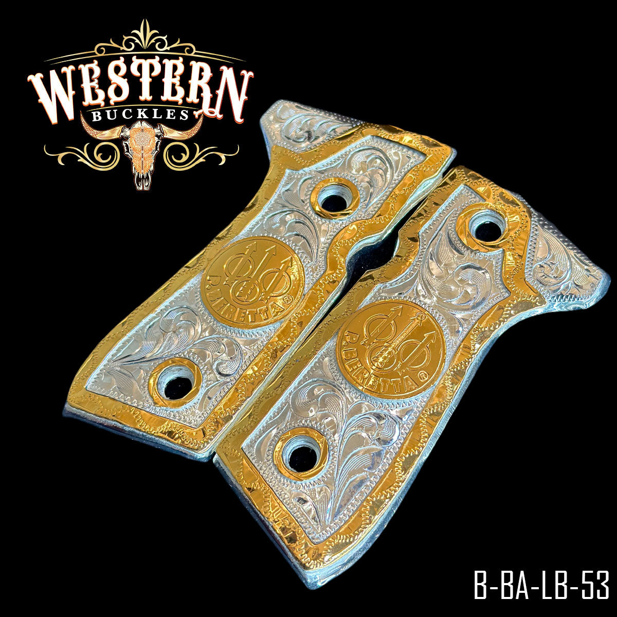 Cachas Beretta 92fs Grips Logo – Western Buckles