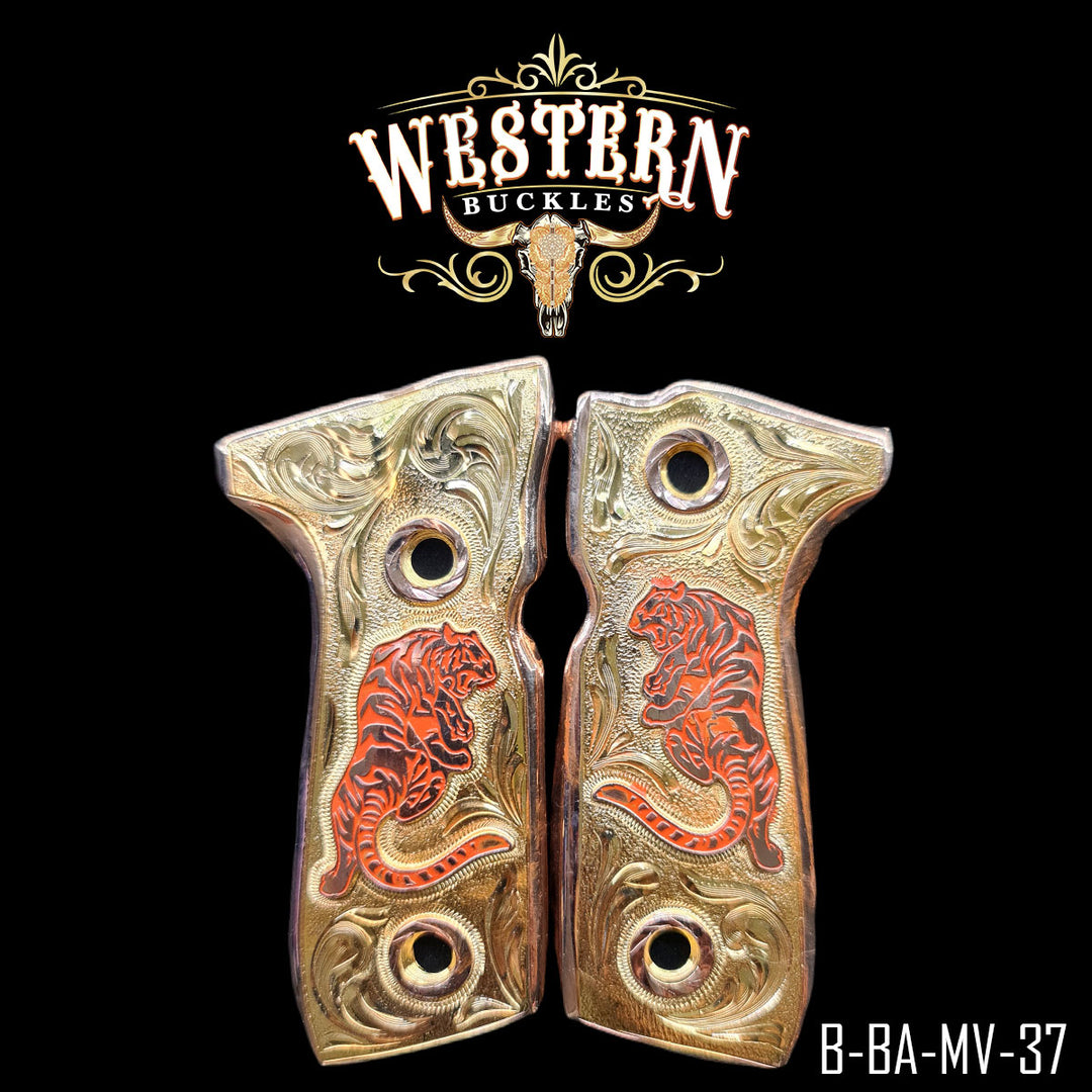 Beretta Gun Grips | Handcrafted by Western Buckles | SKU B-BA-MV-37