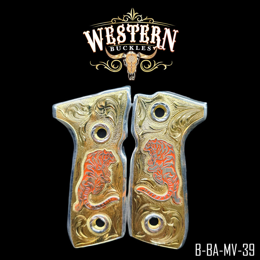 Beretta Gun Grips | Handcrafted by Western Buckles | SKU B-BA-MV-39
