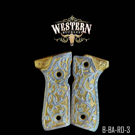 Cachas Beretta 92fs Grips Engraving - Western Buckles