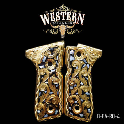 Cacha Beretta 92fs Rameada Concha Nacar - Western Buckles