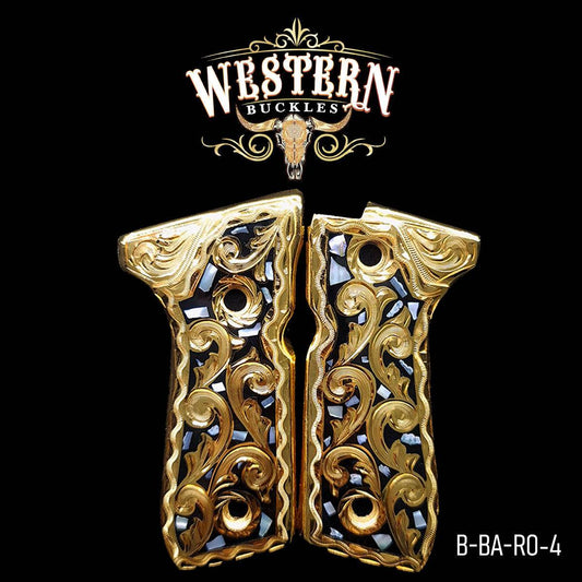 Cacha Beretta 92fs Rameada Concha Nacar - Western Buckles