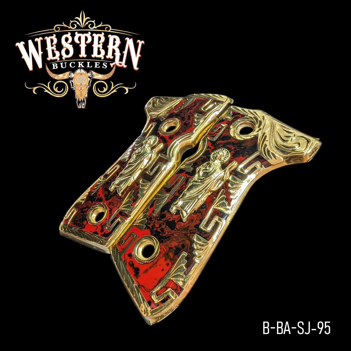 Cacha Beretta 92fs Rameado Oro con Resina