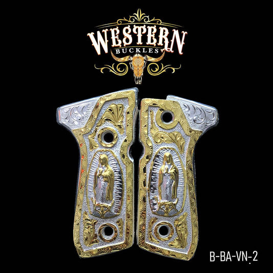 Cacha Beretta 92fs Virgen Rameada - Western Buckles