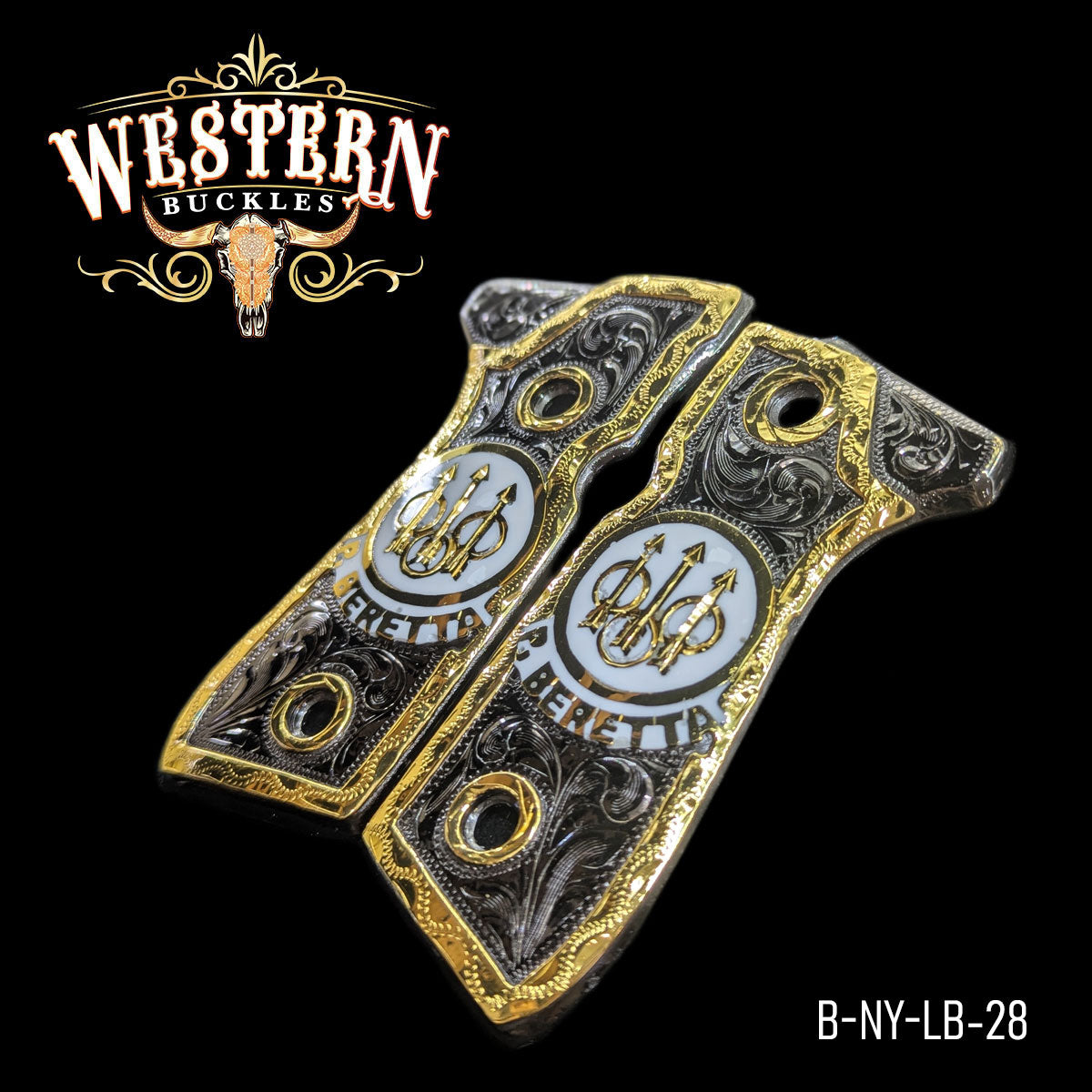 Cacha Beretta Logo Beretta Niquel y Resina