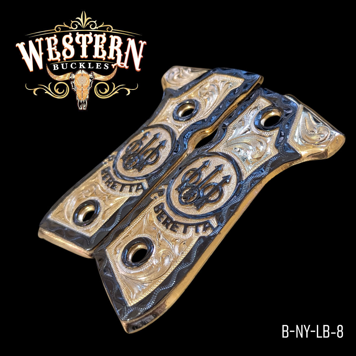 Cachas Beretta 92fs Grips Logo Beretta Rameado