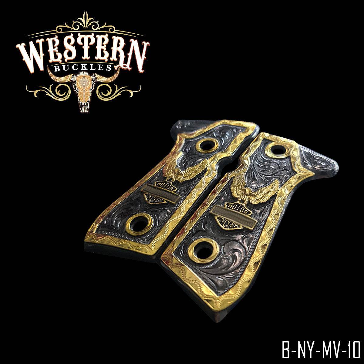 Cachas Beretta 92fs Grips Harley Rameada - Western Buckles