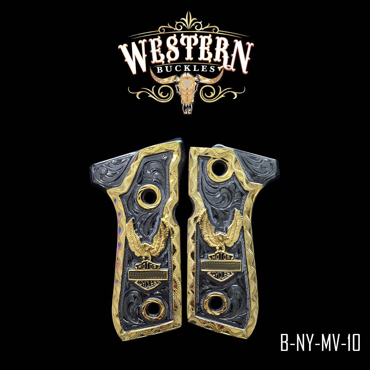 Cachas Beretta 92fs Grips Harley Rameada - Western Buckles