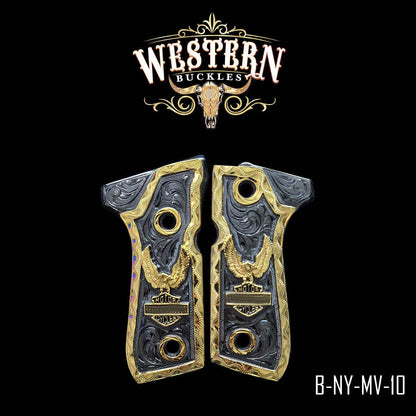 Cachas Beretta 92fs Grips Harley Rameada - Western Buckles