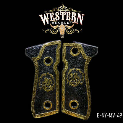 Cachas Beretta 92fs Grips Chuky Oro y Negro