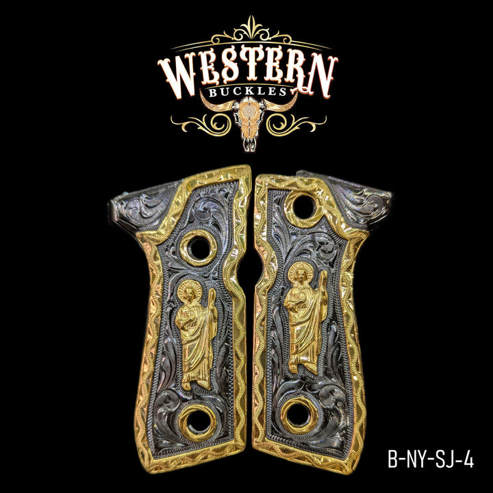 Beretta 92fs San Judas Niquel y Oro
