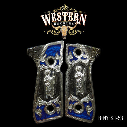 Cacha Beretta 92fs San Judas Resina y Niquel Negro