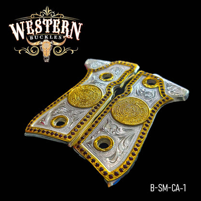 Cacha Beretta 92fs Calendario Piedras - Western Buckles
