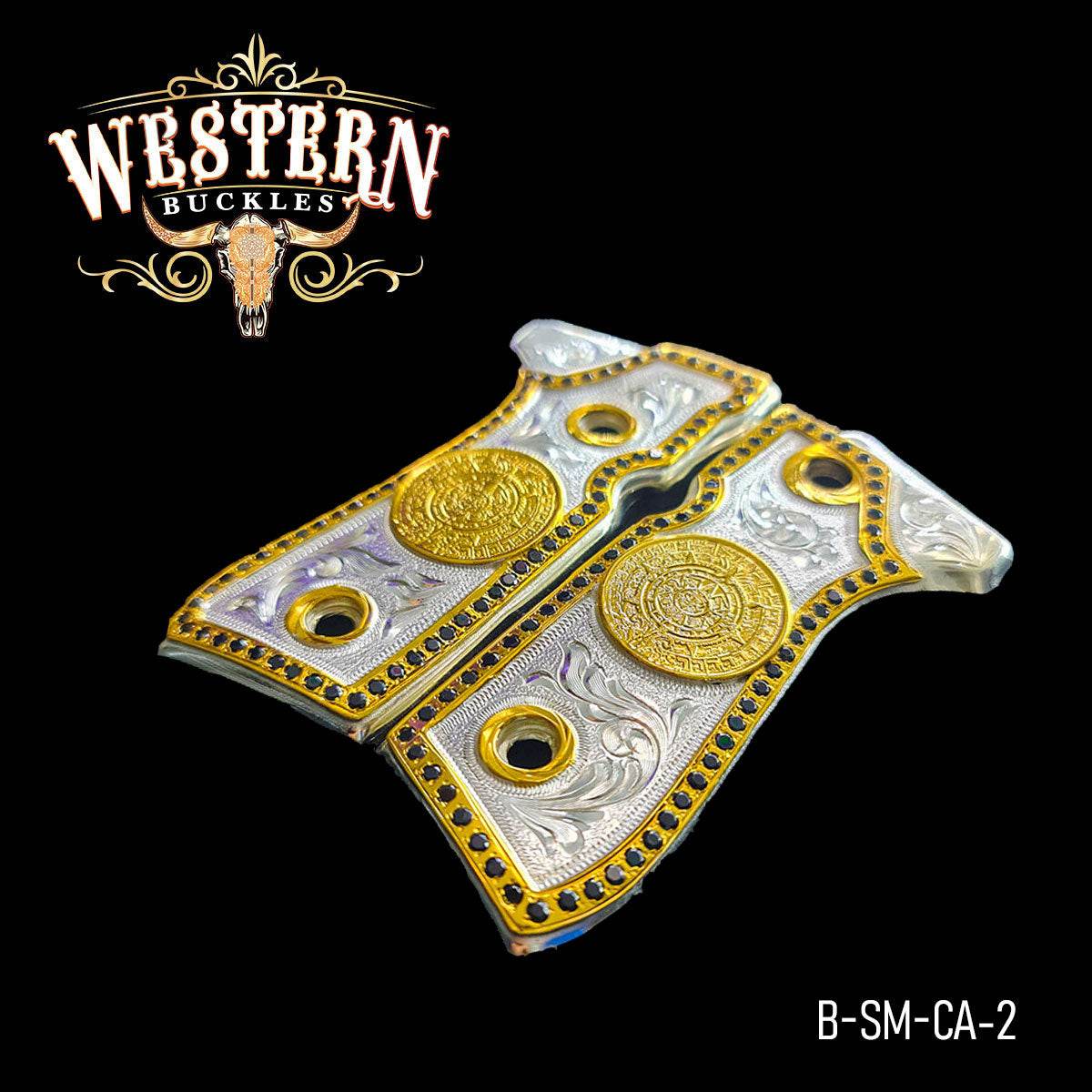 Cacha Beretta 92fs Calendario Piedras - Western Buckles
