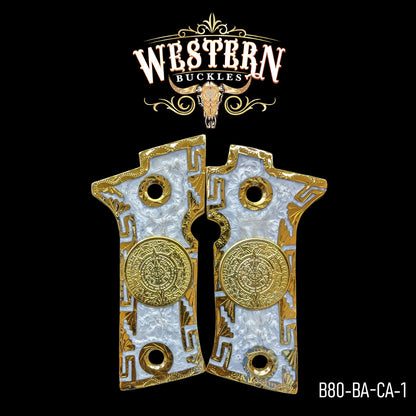 Cacha Beretta 80X Calendario Dorado y Resina