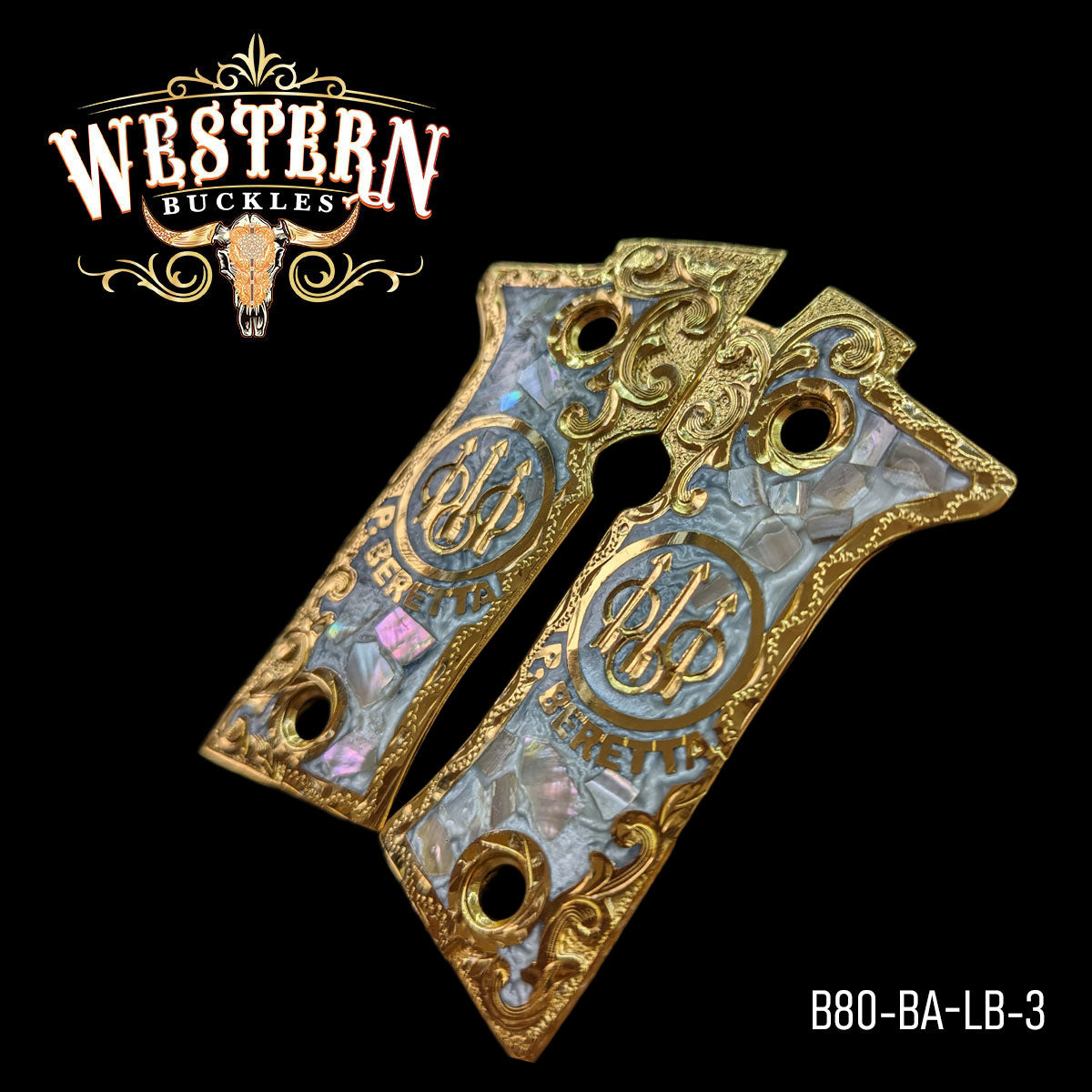 Cacha Beretta 80X Logo Beretta Resina Concha