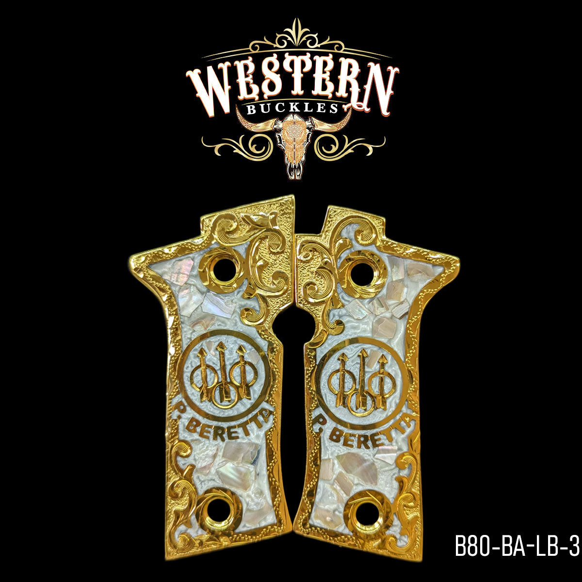 Cacha Beretta 80X Logo Beretta Resina Concha