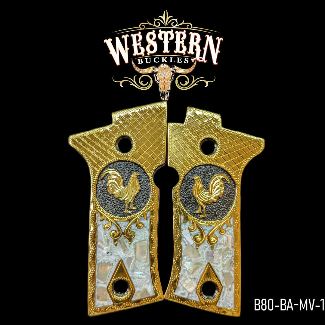 Beretta 80X Gun Grips | Handcrafted by Western Buckles | SKU B80-BA-MV-1