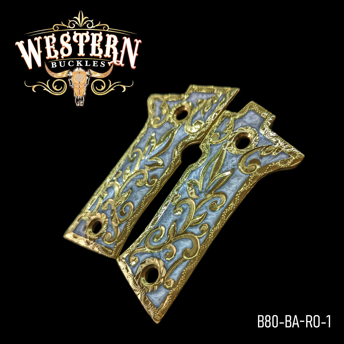 Cacha Beretta 80X Rameado Dorado y Resina