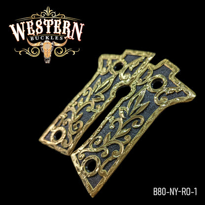 Cacha Beretta 80X Rameado Dorado y Niquel Negro