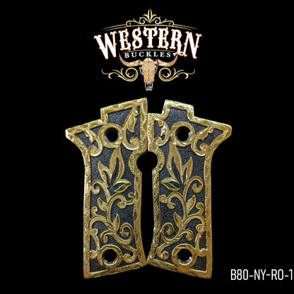 Cacha Beretta 80X Rameado Dorado y Niquel Negro