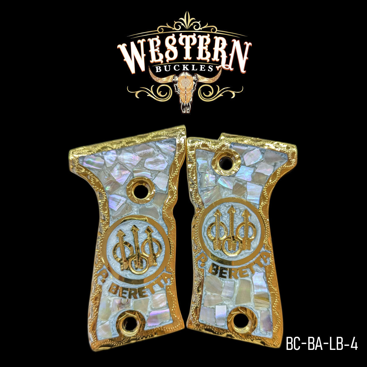 Cachas Beretta Compact 9mm Grips Logo Beretta Resina