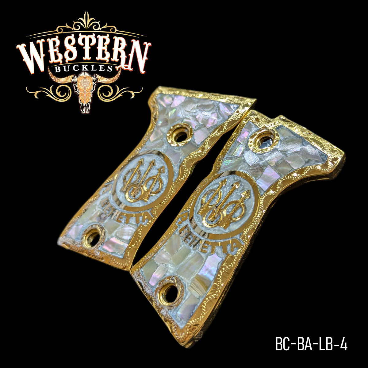 Cachas Beretta Compact 9mm Grips Logo Beretta Resina