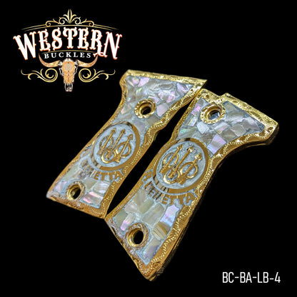 Cachas Beretta Compact 9mm Grips Logo Beretta Resina