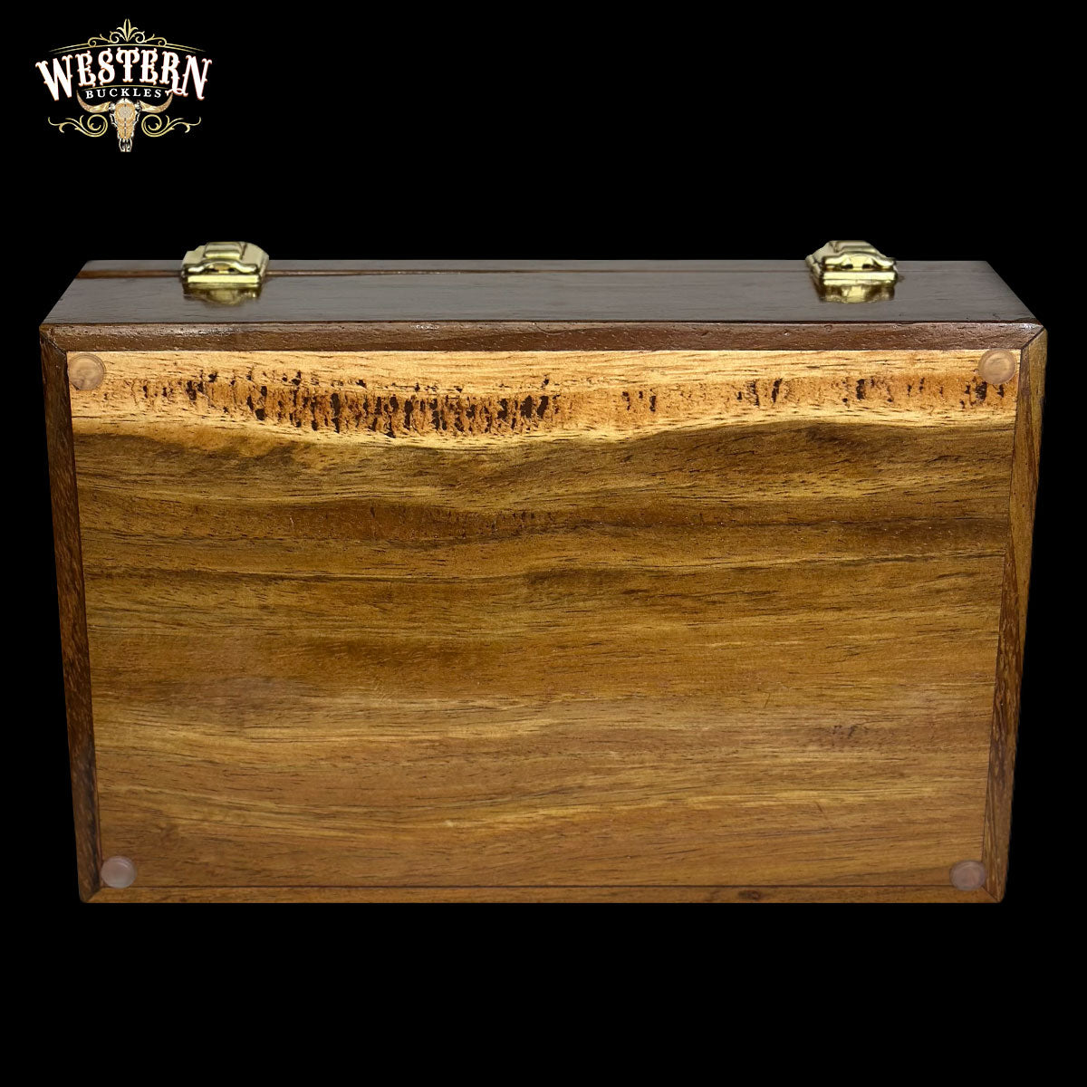 Wooden Box Firearm Colt 1911 - Luxury Parotta Wood Box, Brownleather