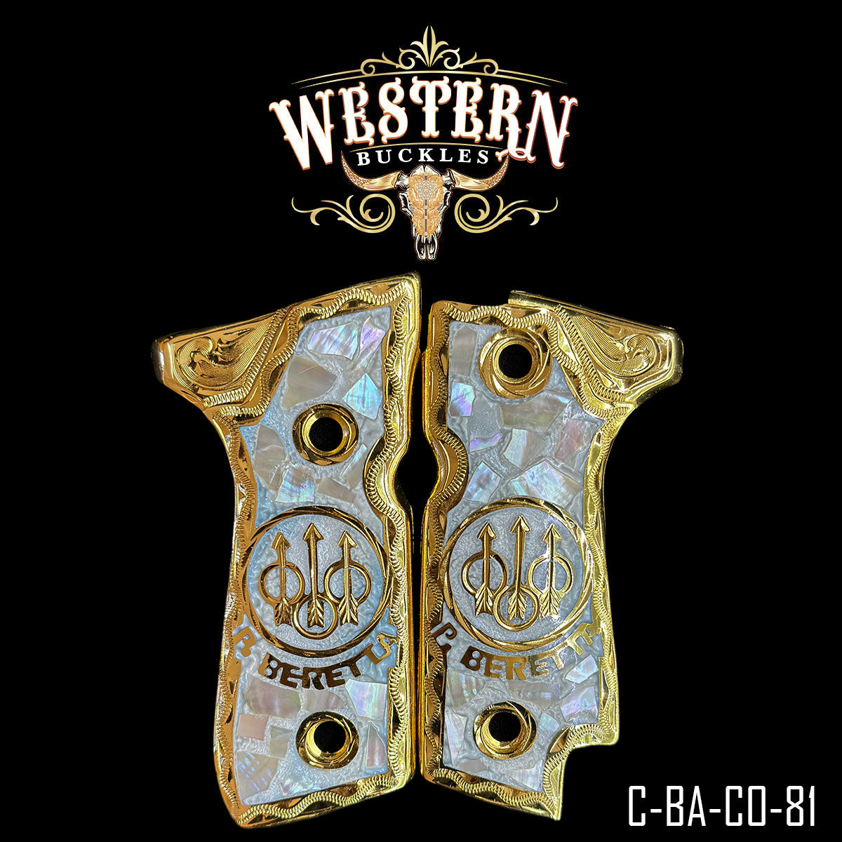 Cachas Beretta 92S Grips Logo Beretta