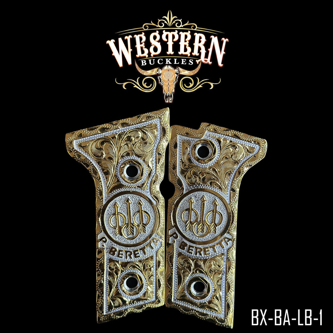Beretta Gun Grips | Handcrafted by Western Buckles | SKU BX-BA-LB-1