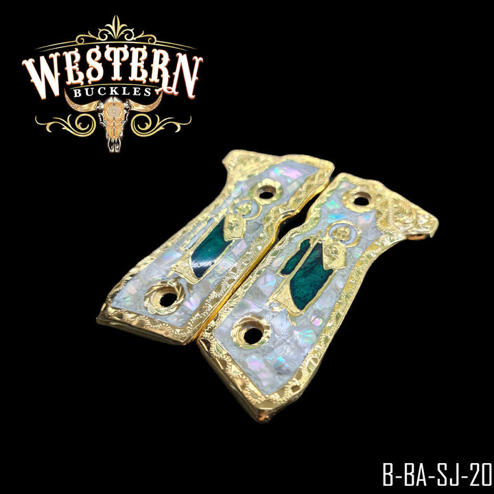 Beretta 92FS San Judas Pearl Resin-The Western Buckles
