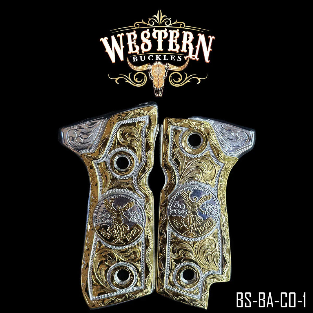 Beretta 92S Centenario Gold Engraved-The Western Buckles