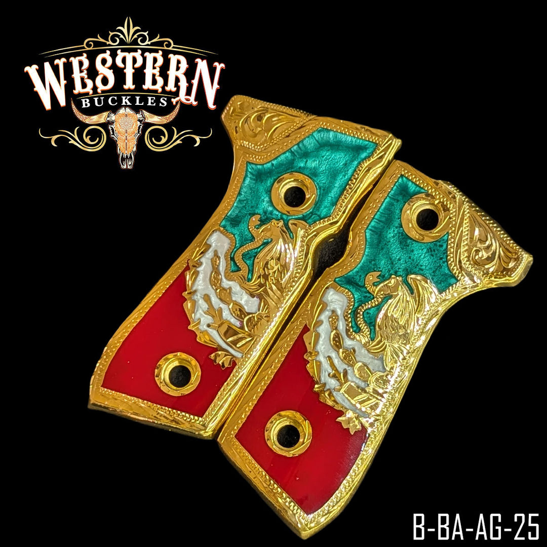 Beretta 92fs Aguila Dorada y Resina-The Western Buckles