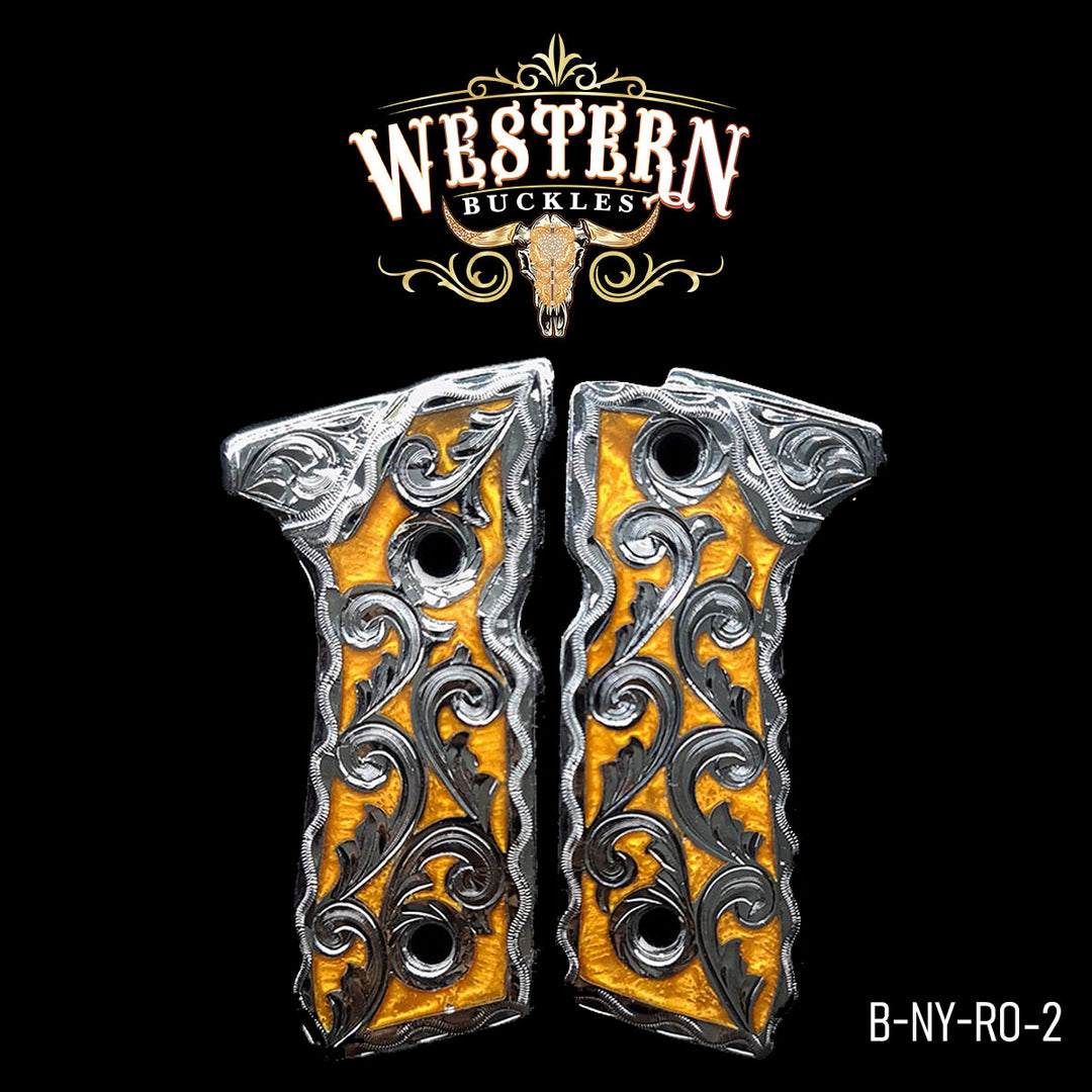 Beretta 92fs Black and Ocre Resin-The Western Buckles
