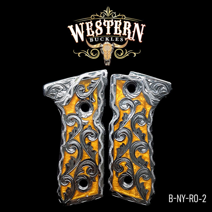 Beretta 92fs Black and Ocre Resin-The Western Buckles