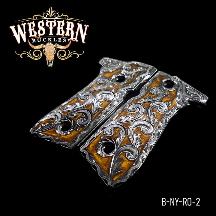 Beretta 92fs Black and Ocre Resin-The Western Buckles