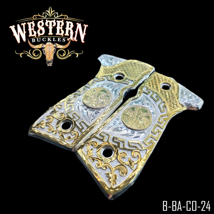 Beretta 92fs Centenario Grecas Gold-The Western Buckles