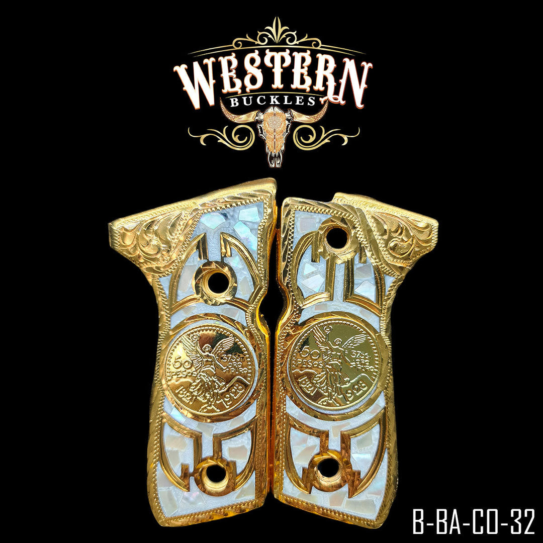 Beretta 92fs Centenario Pearl Resin-The Western Buckles