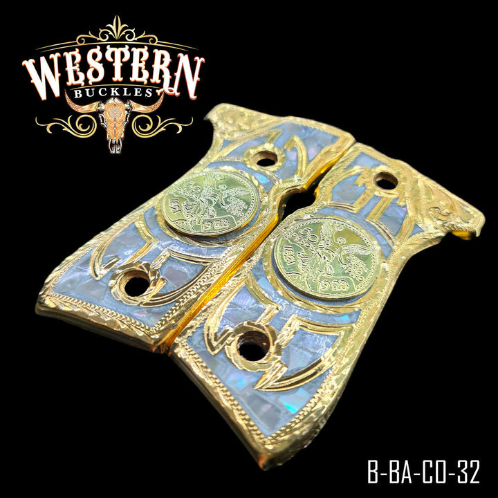 Beretta 92fs Centenario Pearl Resin-The Western Buckles
